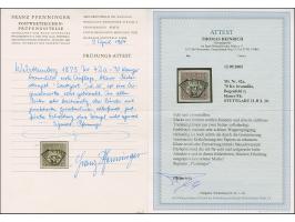 1873, 70 Kr. braunlila, farbfrisch und mit sehr schöner Wappenprägung, allseits breitrandig mit sichtbaren Schnittlinien (unt