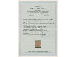 8 Pfg. rotorange auf y-Papier, sauber gestempelt, in tadelloser Erhaltung, sign. Kramp BPP mit Fotoattest (2000)