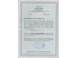 Weihnachts-Block auf gelblichgrauem Papier, sauber mit Stempel “Pößneck 9.5.46” entwertet, in tadelloser Erhaltung. Ein sehr 