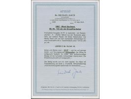 Ziffer 30 Pfg. dunkeloliv mit Wasserzeichen 1X mit Handrollstempel “LEIPZIG 5 19.2.46” als tarifgerechte Einzelfrankatur auf 