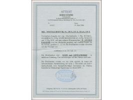 Abschiedsserie 3-12 Pfg. mit Wasserzeichen 1X, jeweils mit klarem Stempel “LEIPZIG C2e 15.3.46”, in tadelloser Erhaltung. Sel