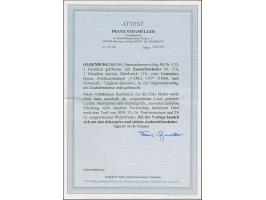 1862/64, Umschlag 3 Gr. mit zwei Einzelmarken Wappen 1 Gr. karmin mit Durchstich 11¾ als tarifgerechter Zufrankatur je mit bl