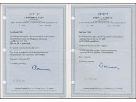 1948, Hochwasserhilfe-Blockpaar, einheitlich Type IV, postfrisch, tadellos, teils sign. mit zwei Fotoattesten Geigle BPP (202