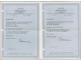 1948, Hochwasserhilfe-Blockpaar, einheitlich Type V, postfrisch, tadellos, unsigniert mit zwei Fotoattesten Geigle BPP (2022)