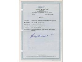 1920, Germania 30 Pfennig auf orangeweiß mit heller Friedensgummierung, sauber ungebraucht, tadellos, eine sehr seltene Marke