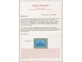 1920, 2 Mark blau 26:17 Zähnungslöchern, farbfrisch, gut gezähnt, sauber ungebraucht, tadellos