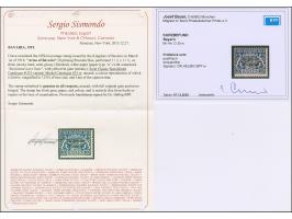 20 Pfg Volksstaat auf satiniertem Papier, postfrisch in einwandfreier Erhaltung. Eine sehr seltene Variante. Signiert Dr. Hel