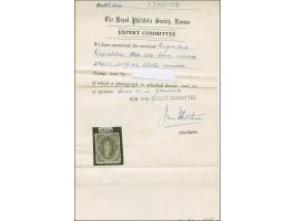 1864, Rivadavia 15c. blue on ribbed paper unused, near-perfect centering, bright color with a sharp impression, usual rough p