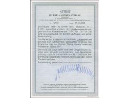 1900, Handstempel 3 Pfg. mit Stempel “TIENTSIN 14.11.01” auf Briefstück. Die farbfrische Marke ist gut gezähnt und in tadello