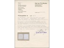 1916, Probedruck 25 &nbsp;Pfennig dunkelblau auf blaugrau auf dünnem Papier, ungebraucht ohne Gummi, tadellos, sehr selten, s