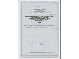 1918, Gültig 9. Armee, Germania 10 Pfennig rotkarmin Friedensdruck, sauber ungebraucht, tadellos, eine sehr seltene Marke, Fo