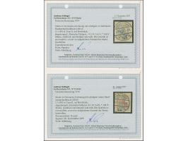 1919, Aufdrucktype II, Unverausgabter Wert: 2½ Pfennig in beiden Aufdruckfarben, je farbfrisch und gut gezähnt, sauber mit St