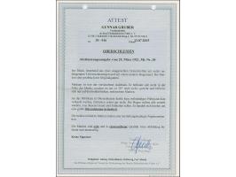 1921, Plebiscite 10 Pfennig dunkelrotorange, 6er-Block mit Unterrand und Teilzwischenstegansätzen rechts, nur die linken beid