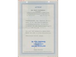 1920, Nationalversammlung 15 Pfennig siena/schwärzlichtürkisblau, farbfrisch und gut gezähnt, sauber mit Stempel “OPPELN 19.2