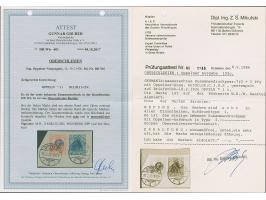 1920, Germania 7½+5 Pfennig im waagerechten Zusammendruck, farbfrisch und gut gezähnt, unten übliche Heftchenzähnung, sauber 