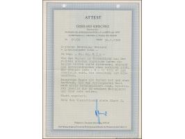 1941, 20 Kopeken schwarzgelbgrün, Viererblock aus der rechten unteren Bogenecke, dabei die unteren Marken ohne Aufdruck, farb