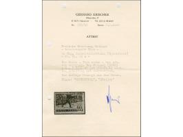 1941, Sportabzeichen GTO 60 kopeken dunkelviolettblau, rechtes Seitenrandstück, farbfrisch und gut gezähnt, sauber gestempelt