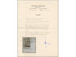 1941, Hauptpavillon 50 Kopeken mehrfarbig, rechte untere Bogenecke, farbfrisch und gut gezähnt, sauber gestempelt, tadellos, 