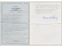 1941, Erstürmung Ismails 15 Kopeken schwärzlichrosarot, linkes Seitenrandstück, farbfrisch und gut gezähnt, sauber mit Stempe