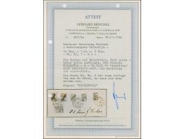 1941, 10 Kopeken - 1,20 auf 5 Kopeken, je farbfrisch und gut gezähnt, sauber mit Stempel “MOISAKÜLA 15 VIII 41” auf großem Br