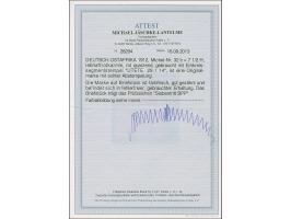 “UTETE (DOA) 29.1.14” klar auf Kaiseryacht 7½ H. mit Wasserzeichen auf Brieftück, in tadelloser Erhaltung, Fotoattest Jäschke