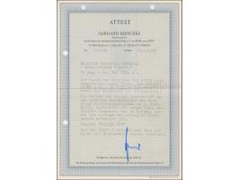 1941, “Eesti post”, handschriftlicher Aufdruck in roter Tinte: 15 Kopeken, Oberrandstück, farbfrisch und gut gezähnt, sauber 