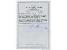 1908, Friedensdruck 3 R. dunkelkarminrot/grünschwarz (Rahmen gelblichrot quarzend), postfrisch und in tadelloser Erhaltung, s