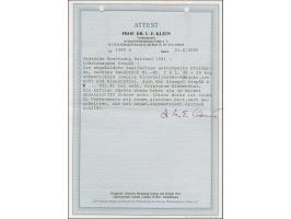 1941, Wappenschild 30 Kopeken, geschnitten, Type I, rechtes Seitenrandstück, farbfrisch, sauber gestempelt, tadellos, eine se