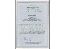 1915, Kaiseryacht 4 H. mit Wasserzeichen und Stempel “TABORA (DOA) 18.3.15” auf selbst gefertigter Postkarte mit violettem Ze