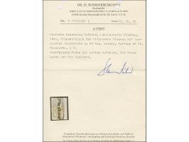 1941, “Pleskau”, Handstempel ohne Wertangabe, Probeaufdruck auf 60 Kopeken lilarot, farbfrisch und gut gezähnt, postfrisch, t