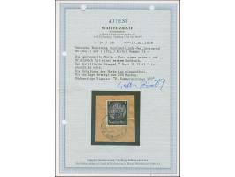 1941, 60 (Kopeken) auf Hindenburg 1 Pfennig schwarz, schwarzgrauvioletter Aufdruck, farbfrisch und gut gezähnt, sauber mit St