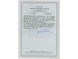 Reichspost 5 M., Type I mit nur weißer Nachmalung, sauber gestempelt und in einwandfreier Erhaltung. Ein schönes Exemplar, Fo