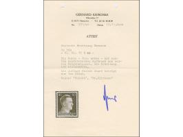 1941, Hitler 50 Pfennig, kopfstehender Aufdruck, postfrisch, tadellos, u.a. sign. Vossen und Dr. Wittmann sowie Fotoattest Kr