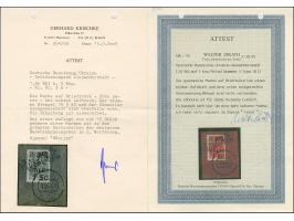 1942, Aufdrucktype III, Hakenkreuz 4mm: 1,50 Rubel auf 5 Kopeken bräunlichrot, farbfrisch und gut gezähnt, sauber mit L1 “Ale