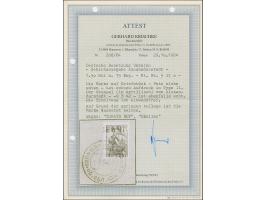 1942, Aufdrucktype II, Hakenkreuz 6mm: 1,50 Rubel auf 15 Kopeken dunkelgraugrün, farbfrisch und gut gezähnt, sauber mit kyril