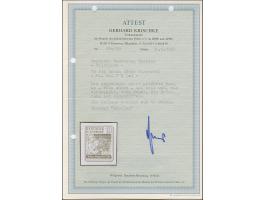 SÜDUKRAINE: 1944, Nowo Mirgorod 18 Pfennig dunkelrotbraun, breitrandig ungezähnt, ohne Gummi wie verausgabt, tadellos, sehr s