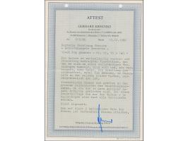 NORDUKRAINE: Gorochow Landkarte 12+28 Pfennig braunrot/schwarz, kompletter Kleinbogen zu vier Werten, bestehend aus zwei vord