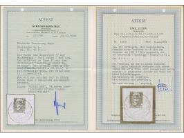 10 Lire dunkelbläulichviolett, mit Aufdruckfehler “Besetzuag” von Aufdruckfeld 17, farbfrisch und gut gezähnt, sauber mit Ste