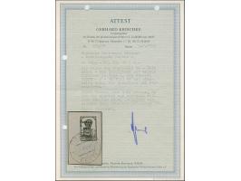 1941, 50 Kopeken braun, farbfrisch und gut gezähnt, sauber mit Stempel “PÄRNAU 18 VIII 41” auf Briefstück, tadellos, eine, be