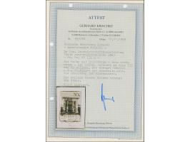 1941, Aserbaidschanische SSR 30 Kopeken, Aufdrucktype IIIb, sauber gestempelt auf Briefstück, tadellos, Fotoattest Krischke B