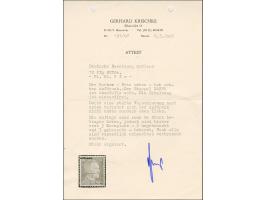 1941, Hitler 12 Pfennig lilarot, mit Aufdruck links oben, sauber gestempelt “NARVA”, tadellos. Eine sehr seltene Marke, ProFi