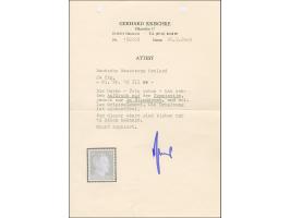 1941, Hitler 24 Pfennig dunkelorangebraun, mit Aufdruck auf der Gummiseite im Blinddruck, postfrisch, tadellos. Im Michel nic