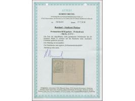 1941, Kathedrale 60 Kopeken schwarz, Probedruck auf ungummiertem, russischem Formularpapier gedruckt, &nbsp;waagerechtes Paar