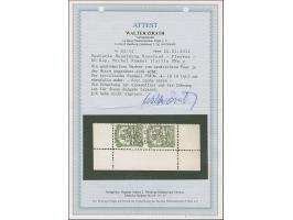 1941, Kathedrale 60 Kopeken schwärzlichgelblichgrün, senkrechtes Paar mit Ober- und Seitenrändern, waagerecht ungezähnt, saub