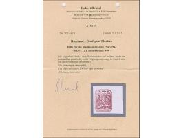 1941, Hilfe für Stadtkindergärten 60 Kopeken lebhaftrötlichbraun, ungezähnter Probedruck, mit rechtem Seitenrand auf weißem P