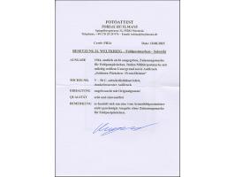 SALONIKI: 1944, 2. Auflage mit milchig weißen Hintergrund: 50 C. schwärzlichblauviolett, ungebraucht, tadellos, Fotoattest Hu