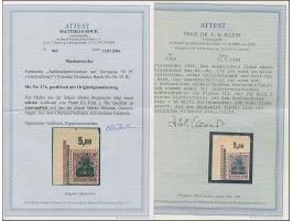 1920, Germania 50 Pfennig auf mittelchromgelb, linke obere Bogenecke Marke, postfrisch, tadellos, eine sehr attraktive Marke,