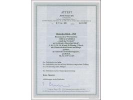 1920, 5 Pfg. - 1M. je im senkrechten Zwischenstegpaar kpl., postfrisch, wie üblich im Steg mit waagerechter Faltung, in tadel