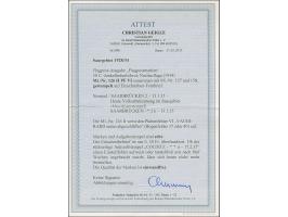 1928, Flugpost, Nachauflage 50 C. mit Plattenfehler „VAUGIRARD unten abgeschliffen“ auf um 0,50 Fr. überfrankiertem R-Brief m