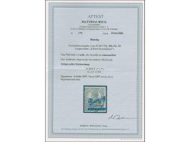 1920, Kleiner Innendienst 2½ Pfennig, farbfrisch und gut gezähnt, sauber mit zeitgerechtem Stempel “ZOPPOT 4.1.21” entwertet,